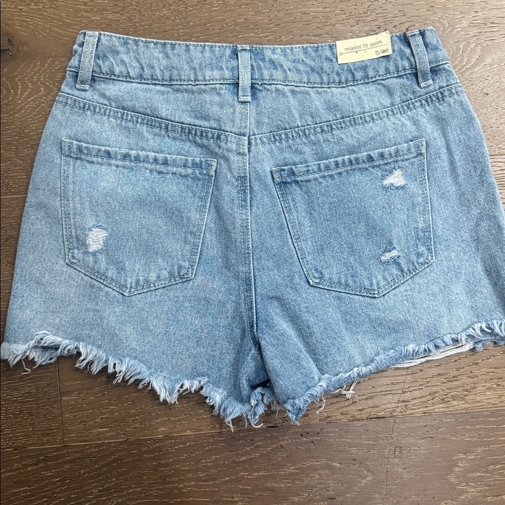Ban.jara Embellished Studded Denim Shorts High Rise Distressed Festival - Picture 5 of 5